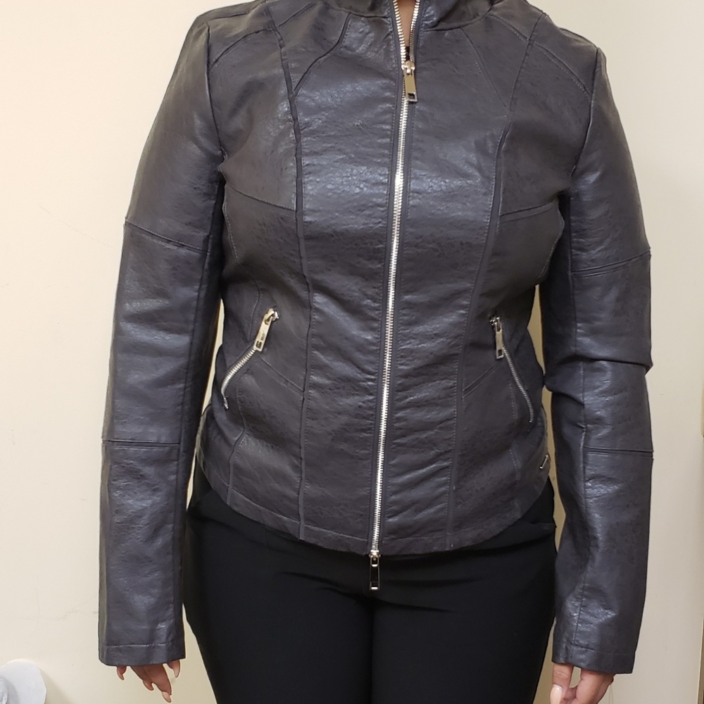 Rino & Pelle Faux Leather Jacket size 8/10
